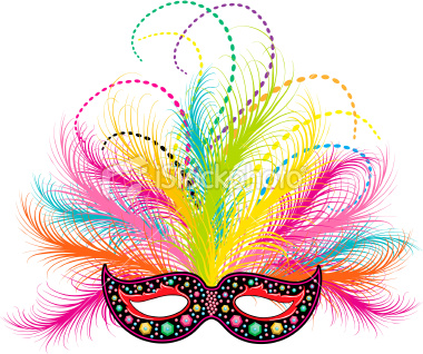 380x318 Mardi Gras Mask Clipart