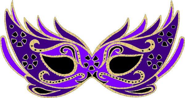 600x318 Mardi Gras Masks Clip Art