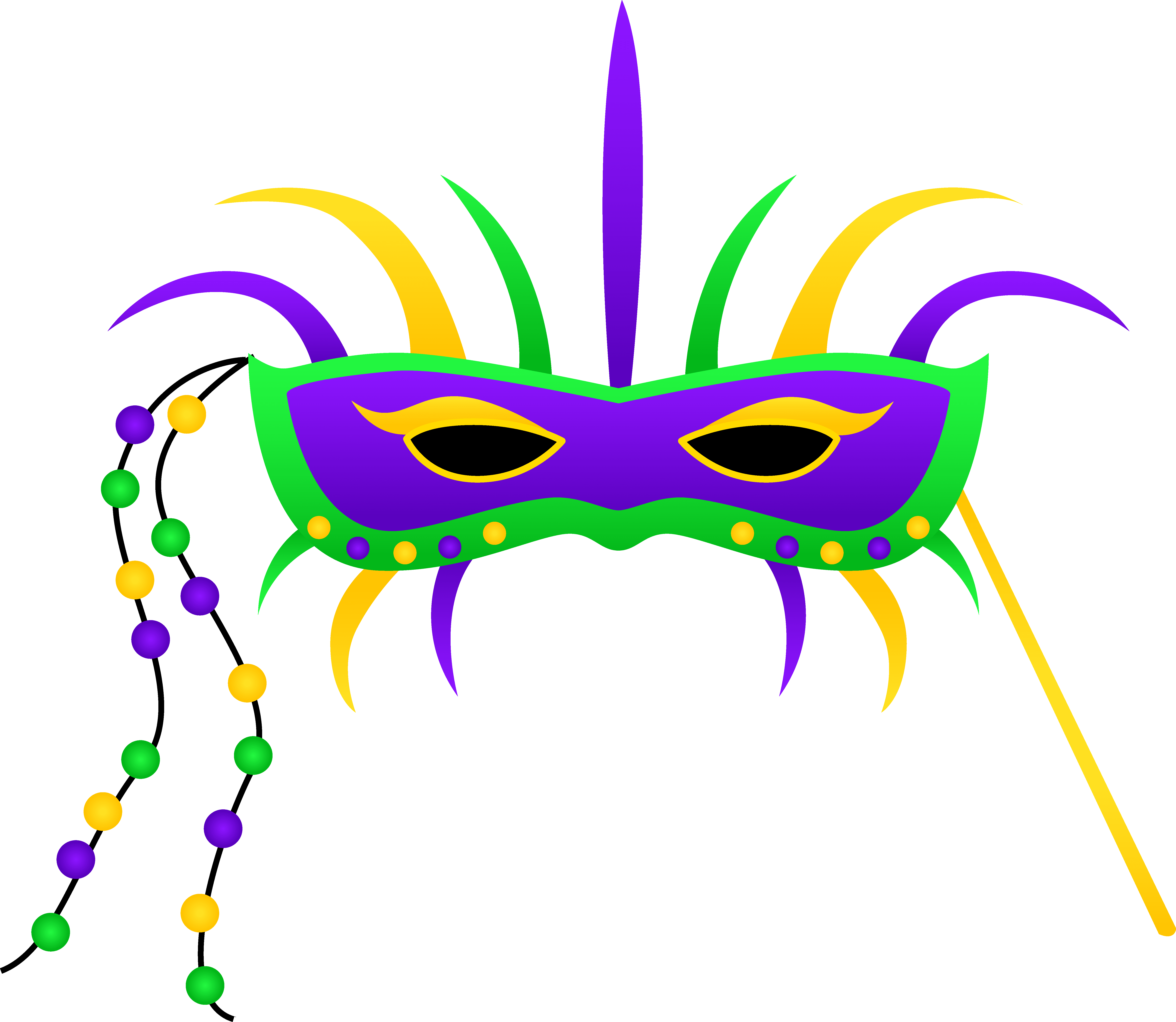 6684x5806 Mardi Gras Jester Clipart
