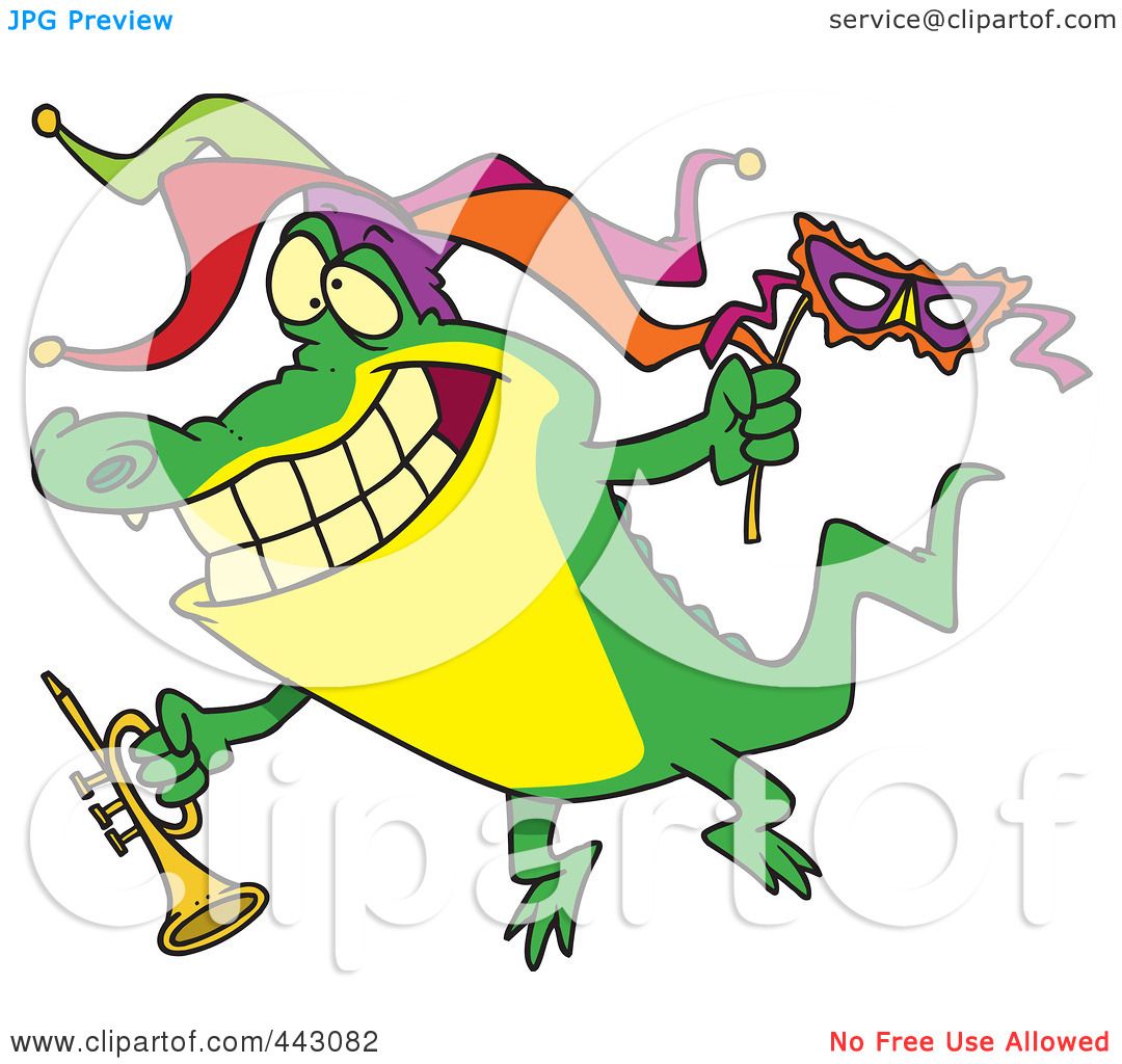 1080x1024 Royalty Free (Rf) Clip Art Illustration Of A Cartoon Mardi Gras