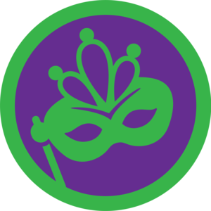 300x300 Mardi Gras Foursquare Badge Matters Of Grey