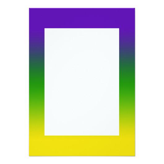 530x530 Mardi Gras Tri Color Border Invitation Invitations 4 U