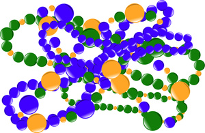 300x195 Mardi Gras Beads Clipart