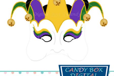 450x300 Mardi Gras Umbrella Clip Art