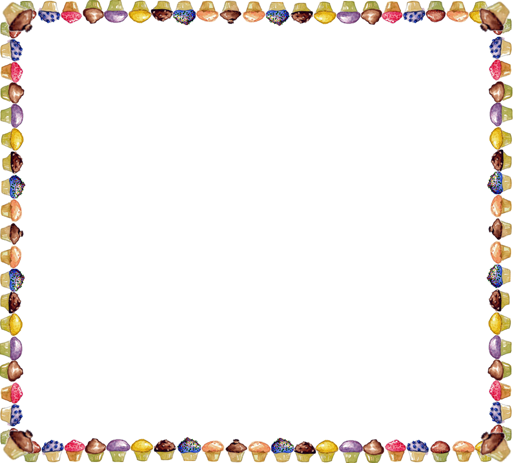 1024x924 Cupcake Border Clip Art