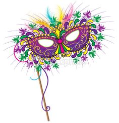 236x245 New Orleans Mask Clip Art
