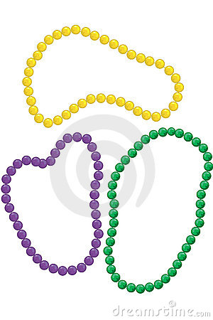 300x450 Mardi Gras Beads Clipart