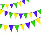 170x170 Clipart Of Mardi Gras Flag K24434021