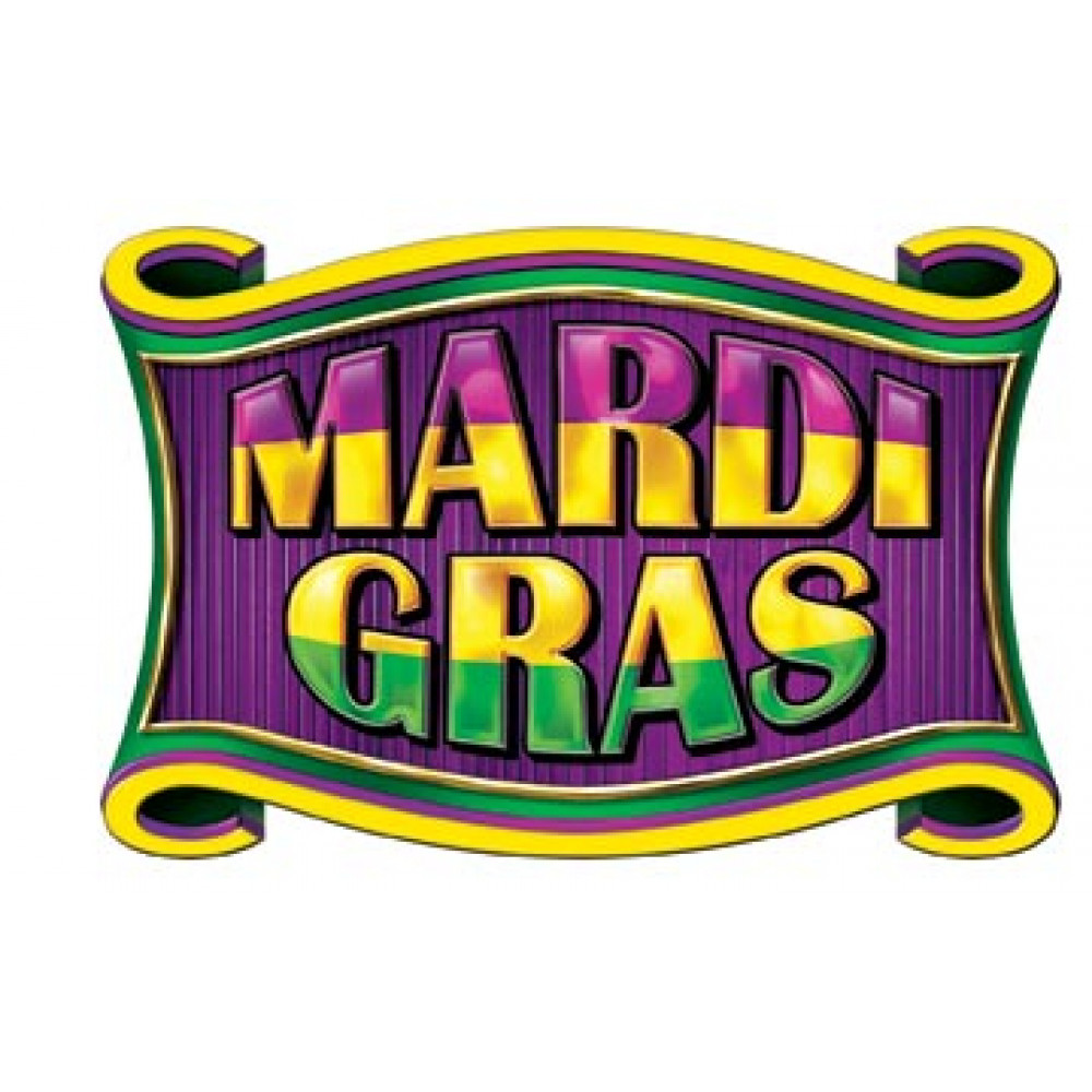 1000x1000 Mardi Gras Scroll Sign [57080]
