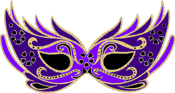 600x318 Mardi Gras Mask Clip Art