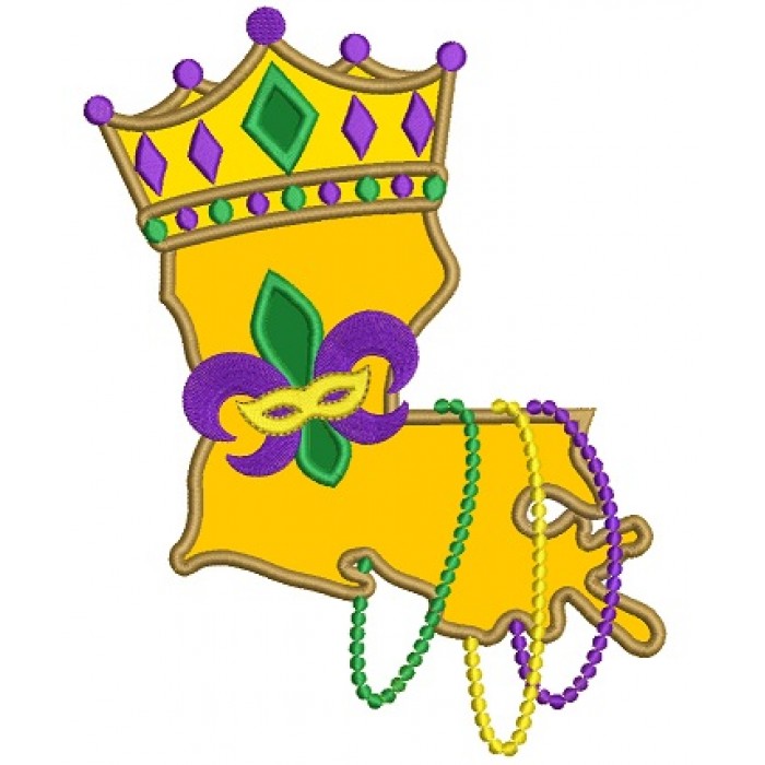 700x700 Louisiana State Mardi Gras