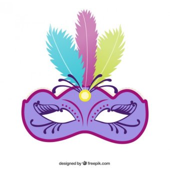 340x340 Carnival Mask Free Graphic Free Vector 123freevectors