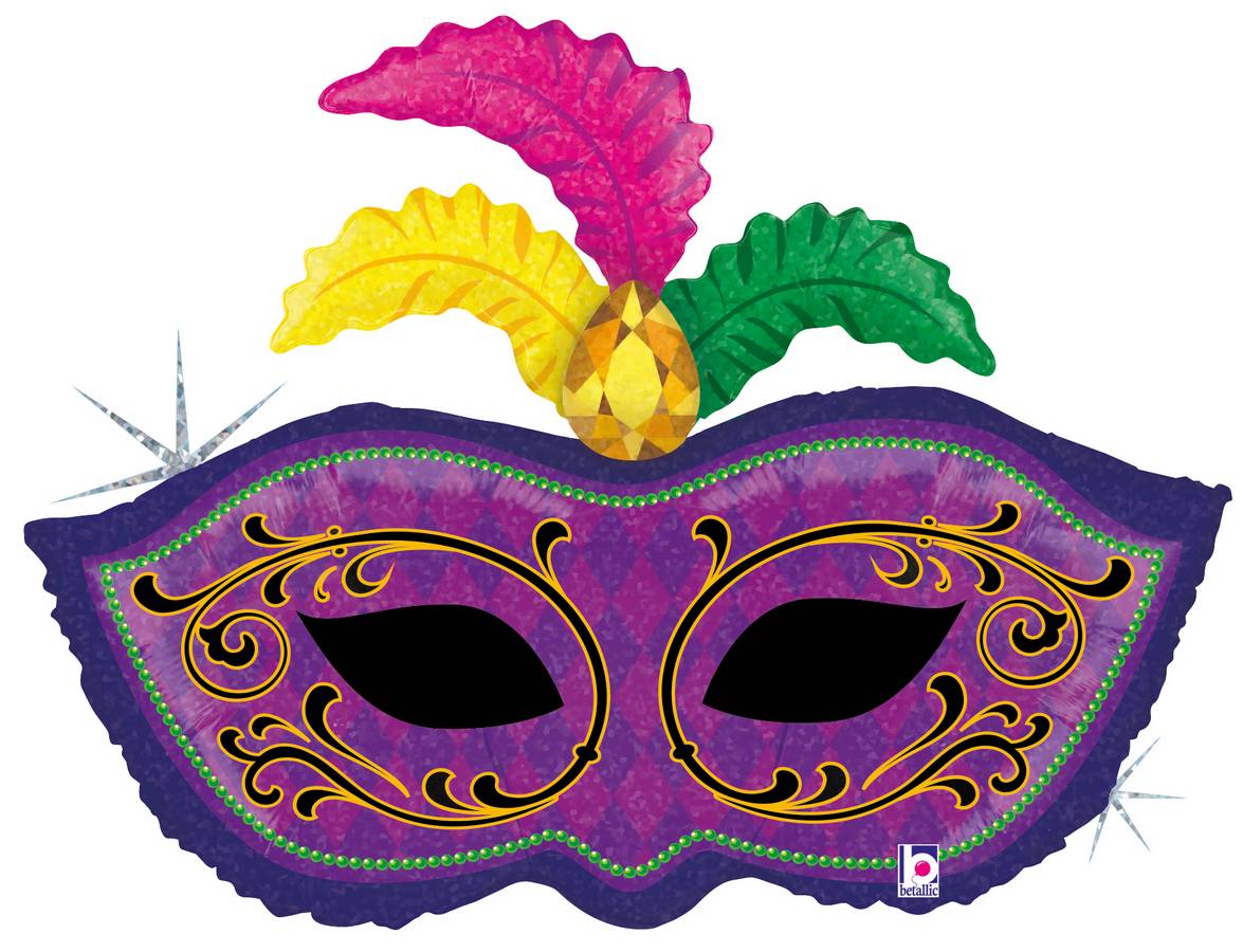 1175x900 Karaloon Shop 1 Foil Balloon Mardi Gras Mask