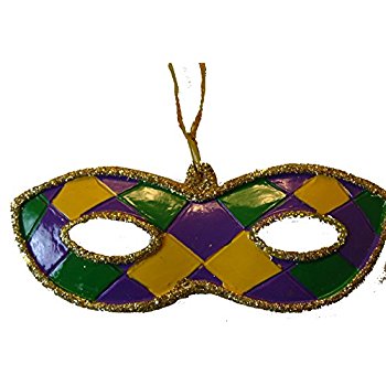 350x350 Mardi Gras Mask Holiday Ornament Christmas With Free