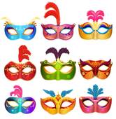166x170 Venetian Masks Vectors