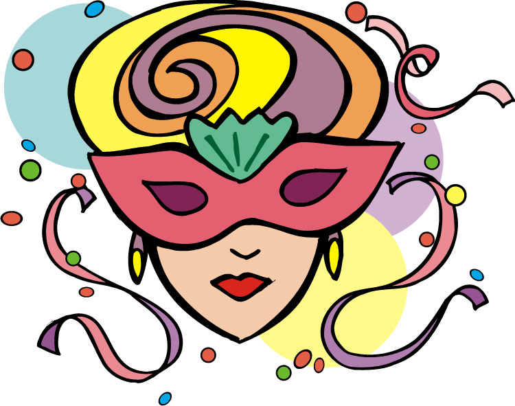 750x591 Clipart Gras Mardi Mask
