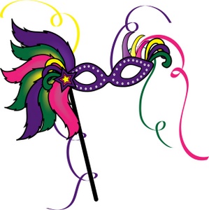 299x300 Mardi Gras Black And White Clipart