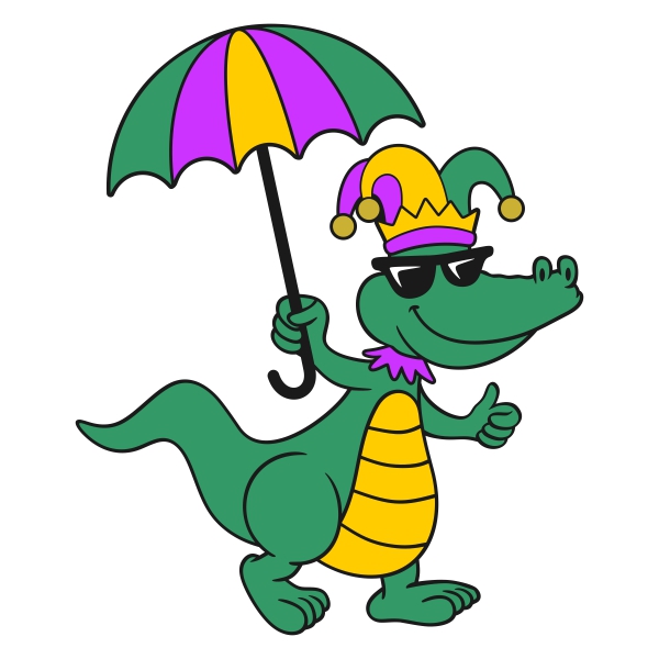 600x600 Mardi Gras Decor Border Cuttable Design