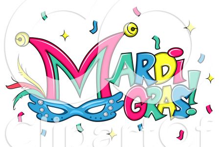 450x300 Mardi Gras Umbrella Clip Art