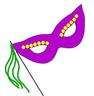 324x332 Mardi Gras Mask Clipart