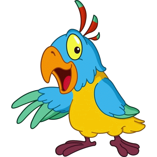 600x600 Parrot Clipart Cartoon