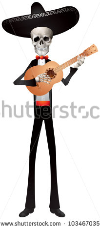 205x470 Day Of The Dead Clipart Band Day