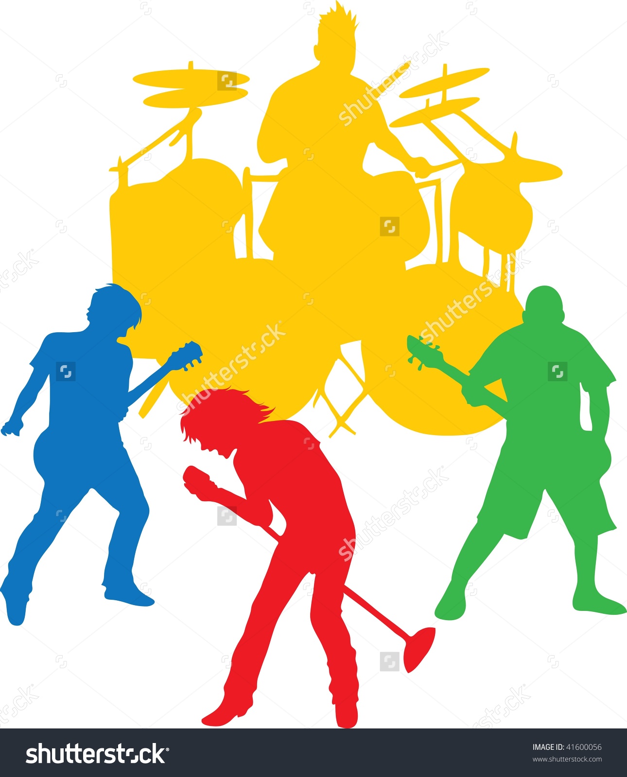 1290x1600 Rock Bands Clipart