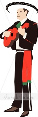 128x388 Mariachi Clipart