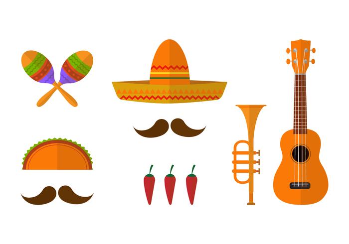 700x490 Mariachi Icon Vector Set