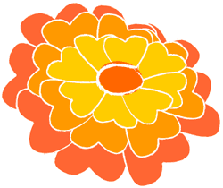 250x210 Orange Flower Clipart Mexican Flower