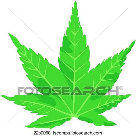 450x449 Clip Art Of Marijuana Leaf (L) 22p0068