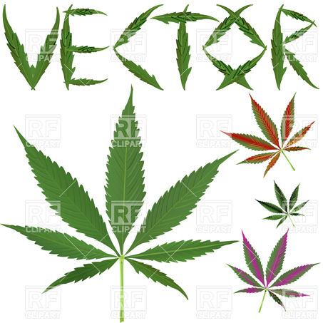 453x453 Marijuana Leaf Royalty Free Vector Clip Art Image