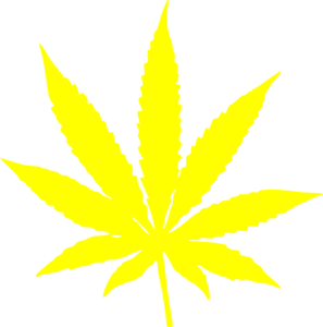 297x300 Cannabis Leaf Stars And Stripes Yellow Clip Art