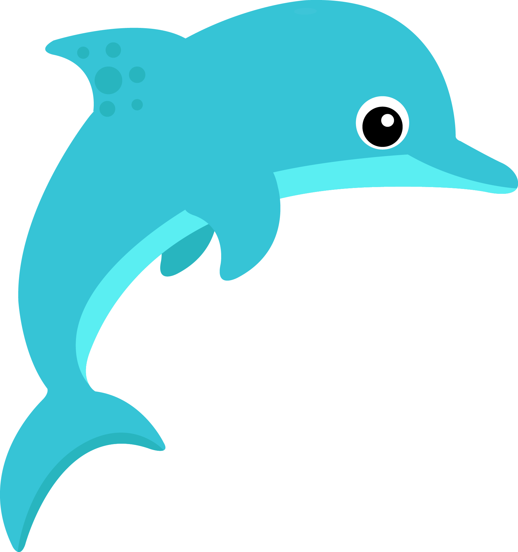 1691x1800 Dolphin Clipart Ocean Life