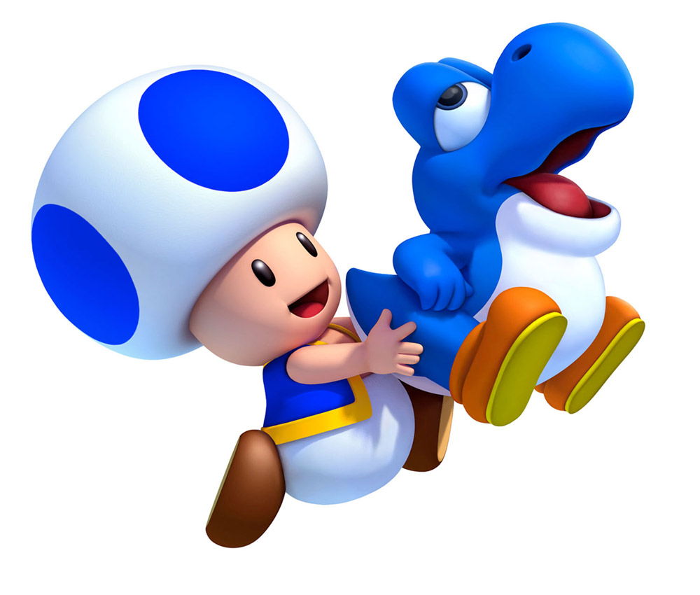 1000x850 Blue Toad Amp Bubble Baby Yoshi