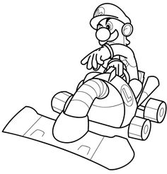 236x246 Mario, Bowser, Mario Kart, Nintendo Coloring Coloring Pages