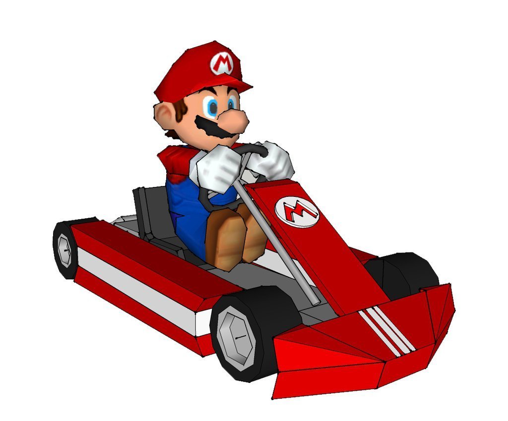 1024x849 3d Printed Mario Kart By Frederic Poignie Pinshape
