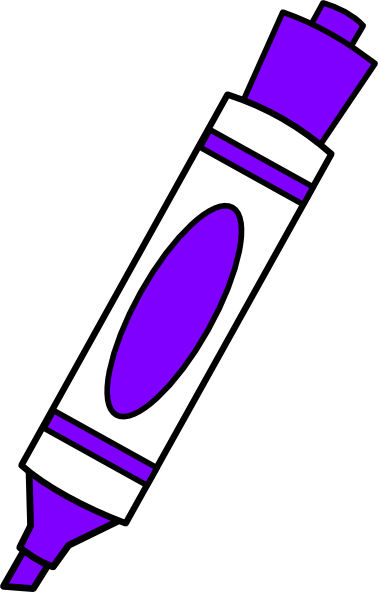 378x592 Purple Coloring Marker Clip Art