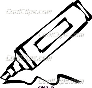 300x285 Marker Vector Clip Art