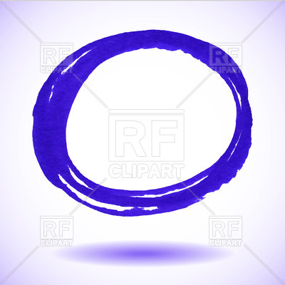 400x400 Blue Circle Drawn With Marker Royalty Free Vector Clip Art Image