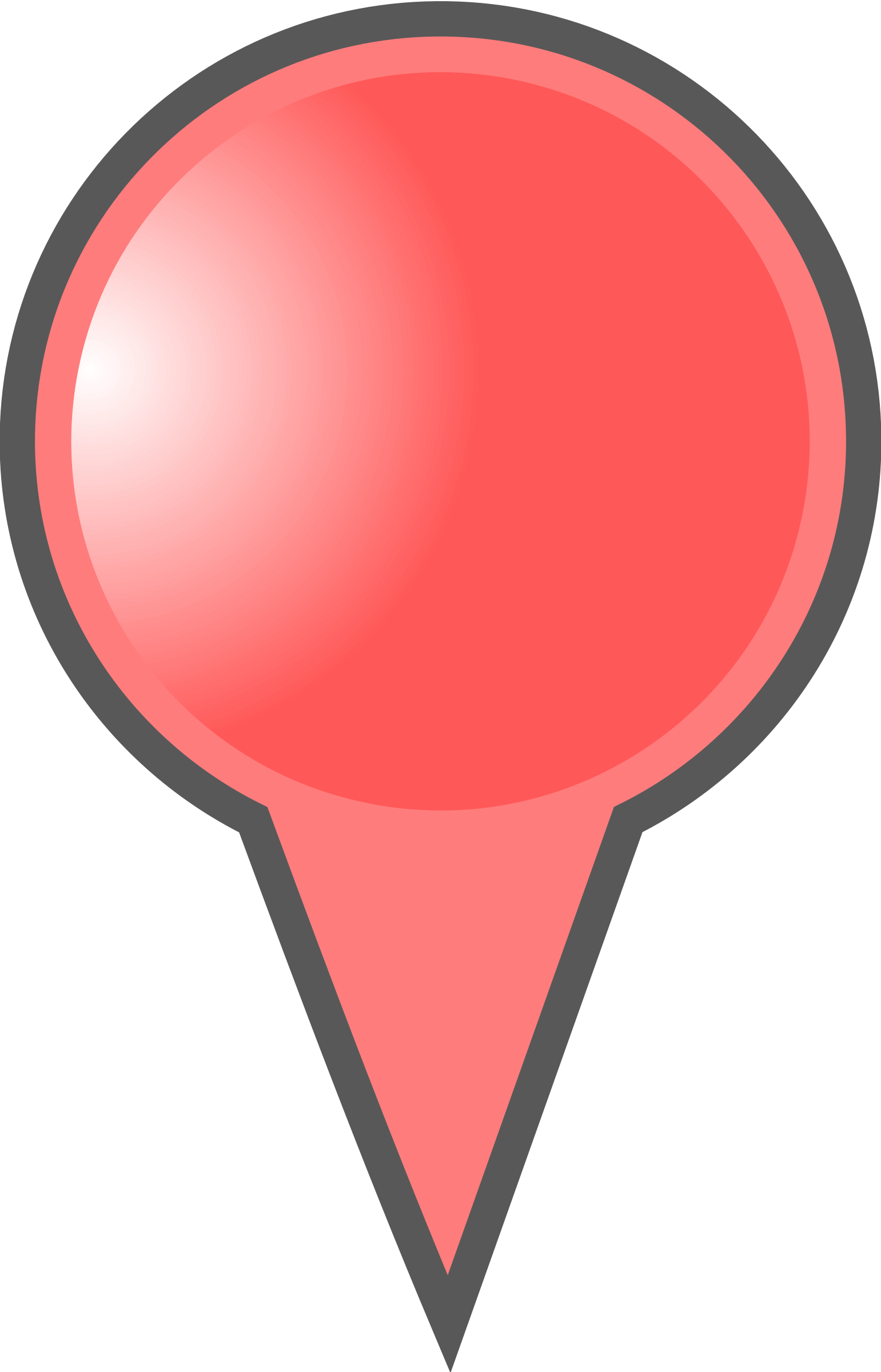 1541x2400 Marker Clipart Red