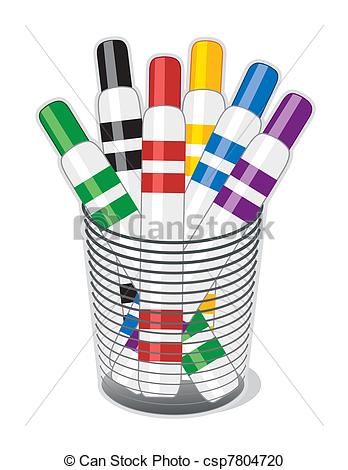 348x470 Markers Clipart