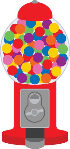236x498 Printable Gumball Machine For Color Matching With Craft Poms