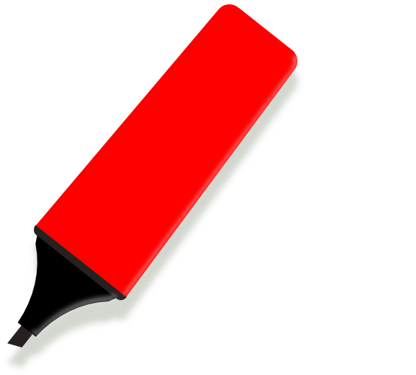600x541 Red Marker Clip Art