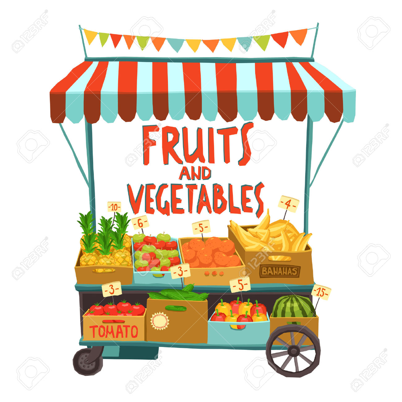 1300x1300 Market Clipart Fruits And Vegetable