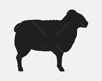 340x270 Sheep Silhouette Etsy