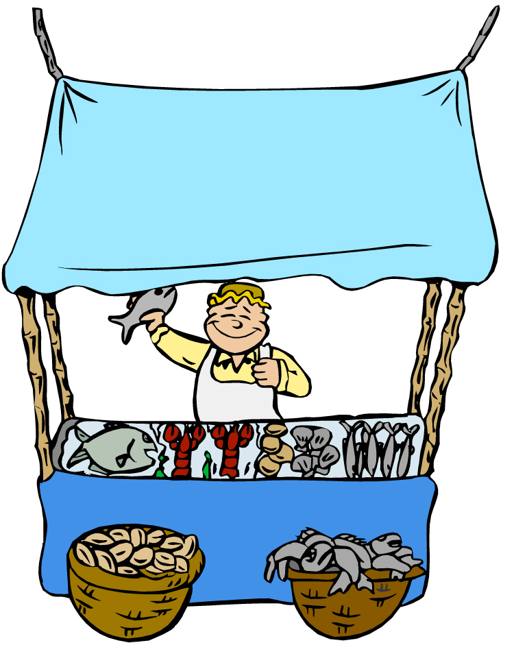750x957 Market Clipart Fish Market