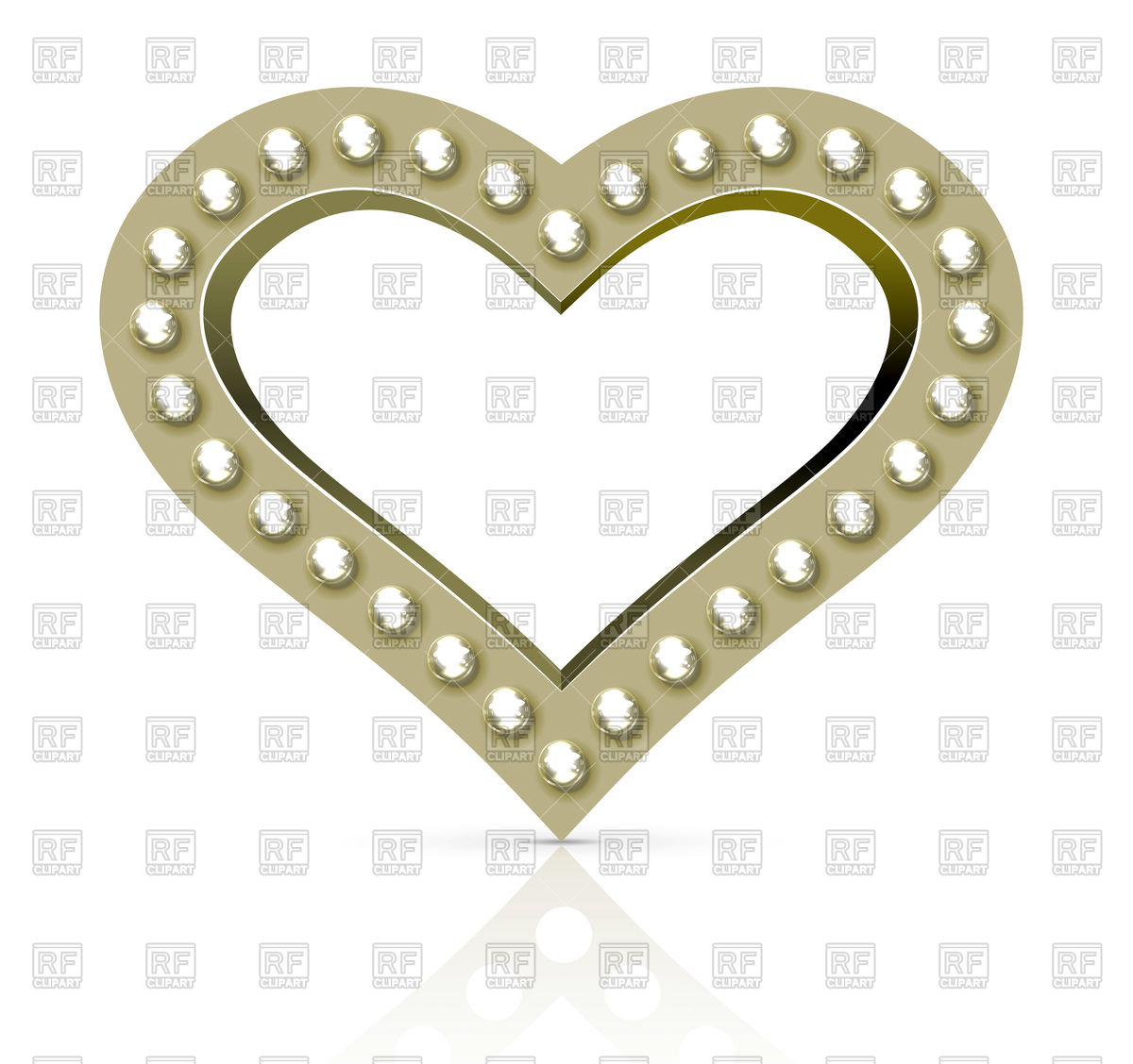 1200x1128 Marquee Heart Symbol Royalty Free Vector Clip Art Image