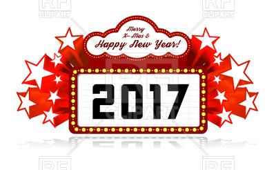 400x246 New Year Marquee 2017 Royalty Free Vector Clip Art Image