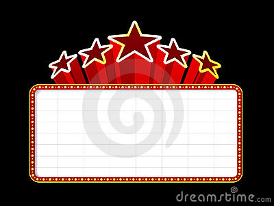 400x301 Movie Marquee Template